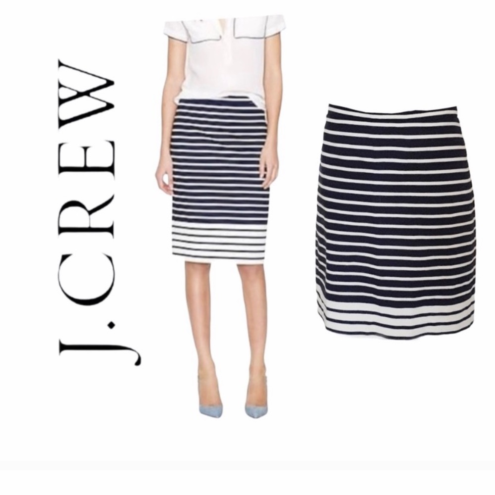 J. Crew Basketweave Cotton Skirt